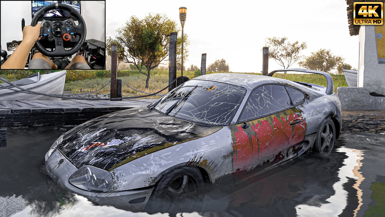 Rebuilding a Toyota Supra | Forza Horizon 5 | Logitech g29 gameplay