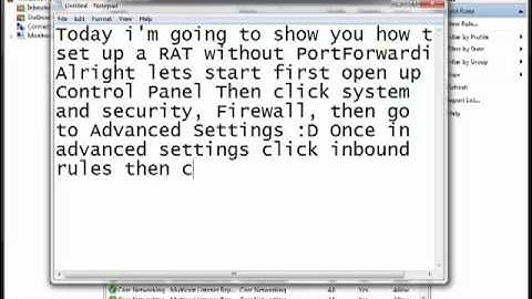 how to setup a RAT without portforwarding