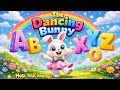 ABC Song with Dancing Bunny 🐰 | Learn Alphabet A to Z | Fun Kids Song