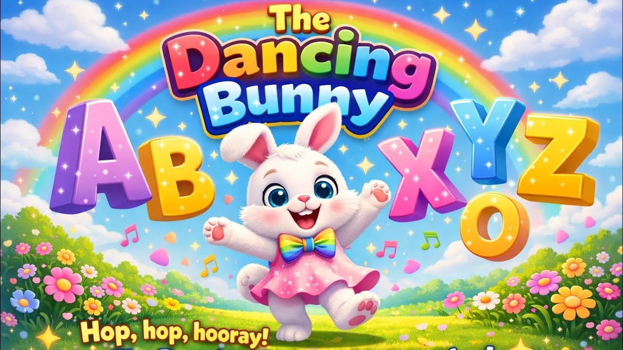 ABC Song with Dancing Bunny 🐰 | Learn Alphabet A to Z | Fun Kids Song ...