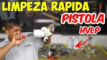 Que produto usar para limpar pistola de pintura?