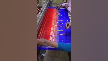 Manufacturing Silk Saree Pallu #paithani #silk #saree #manufacturing #traditional