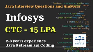 14. Infosys Interview | Java8, Stream APIs coding Question Answers