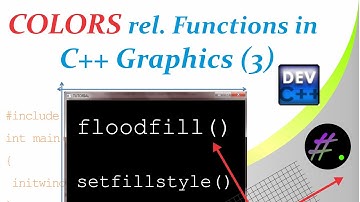 Part 9 | How to fill colors in Shapes | Graphics in C++