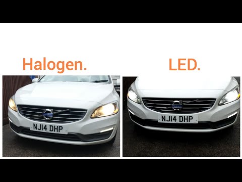 How to Change & Upgrade Headlights to LED Osram bulbs Xenon HID Canbus on Volvo S60 V60 V70 V40