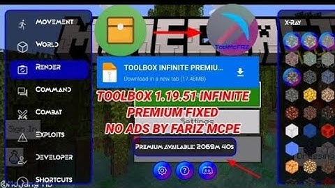 Minecraft 1.19.51 toolbox premium no ads