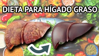 La mejor DIETA para el HÍGADO GRASO: tratamiento natural