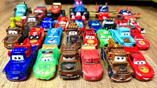 Looking for Disney Pixar Cars: Lightning McQueen, Chick Hicks, Sally, Tow Mater, Fillmore, Guido, DJ