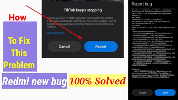 How to fix bug report keeps stopping error Mi Phone||xiaomi,Redmi phone||How to fix bug problems||