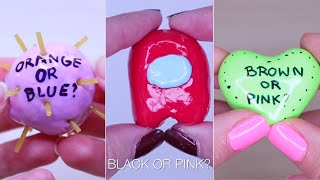 Guess the color challenge! Clay Cracking ASMR Satisfying