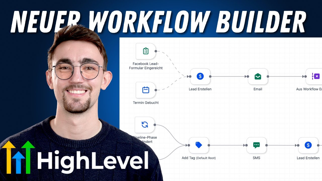 🤯 NEUER Advanced Workflow Builder in GoHighLevel – Was ist NEU?! - YouTube