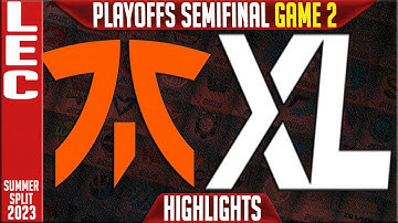 FNC vs XL Highlights Game 2 | LEC Summer 2023 Playoffs Lower Semifinal | Fnatic vs Excel G2