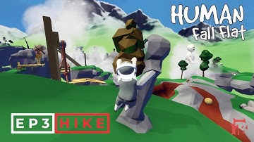 Human Fall Flat - Hike Level Part 3 of 3 Walkthrough | Two Players | Custom Map | Steam Workshop