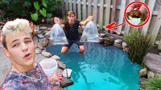 Stocking *RED CLAW CRABS* In His BACKYARD?! (CRAZY)