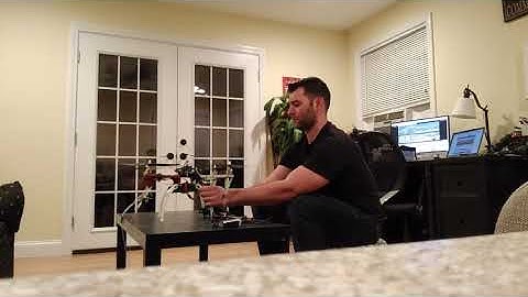 1st Test of Arduino XBEE Quadcopter PS3 Controller Inputs with Propellers On