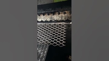 Expanded metal mesh manufacturing #expandedmesh #expandedmetal #satisfying #shorts #custom #foryou