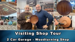 Visiting Shop Series - Bobs Wood Shop & Learning To Turn A Platter!