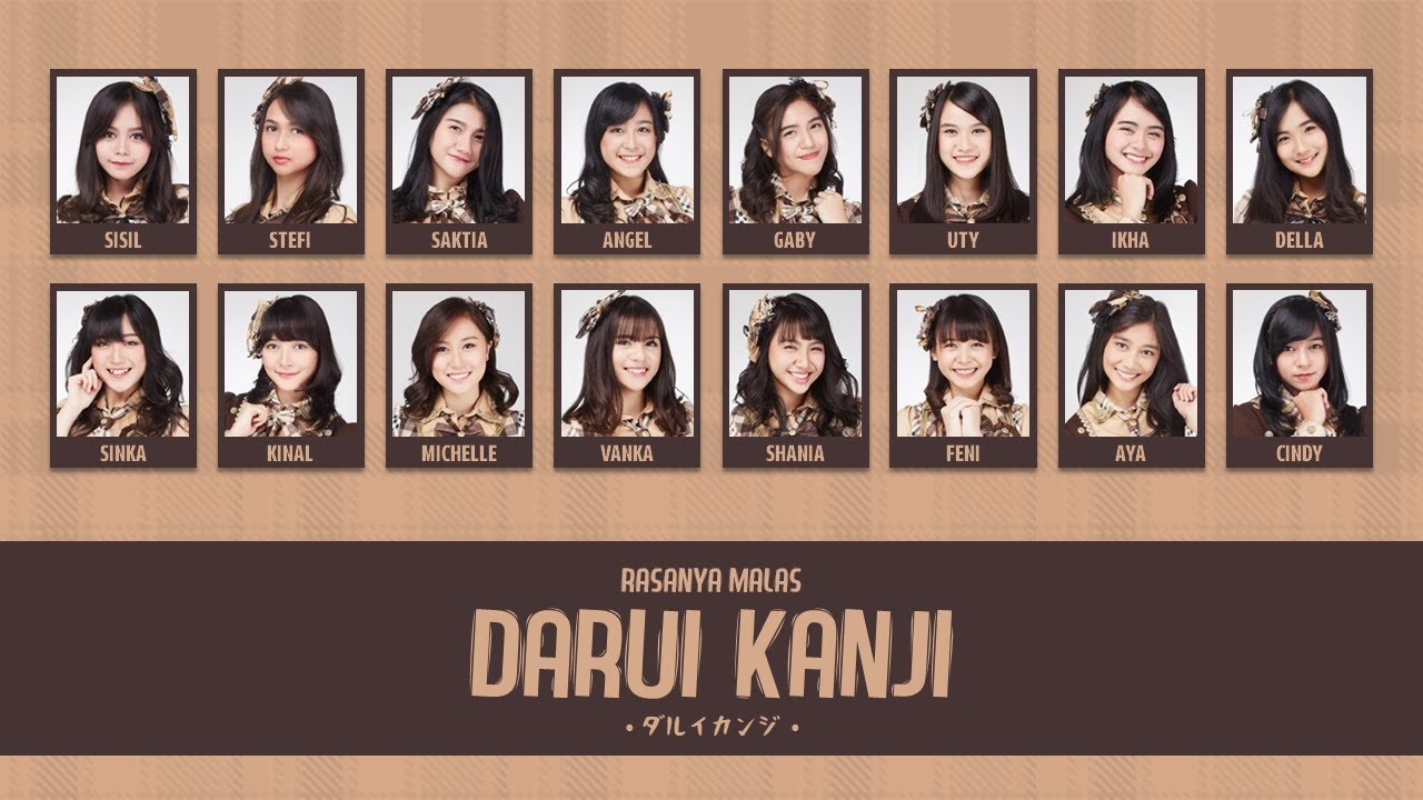 JKT48 - Rasanya Malas (Darui Kanji) [Color Coded Lyrics]