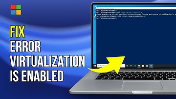 Fix Error Virtualization Is Enabled In  BIOS And Virtual Machine Platform Is Turned On For Your PC