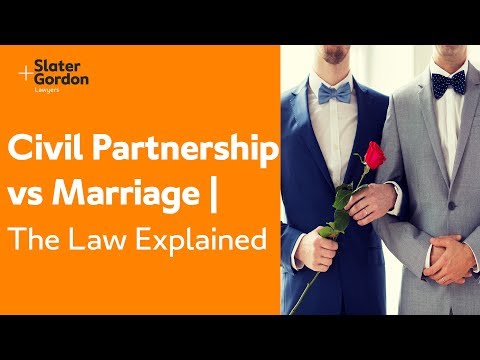 Video: Forskellen Mellem Civil Union Og ægteskab