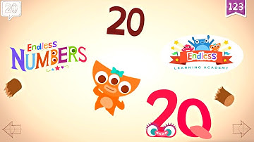Endless Numbers 20 | Learn Number Twenty | Fun Learning for Kids