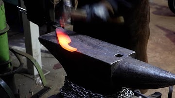 Forging a Viking Seax knife, featuring  the Himiway Escape Pro fat tire, part 1, forging the blade.