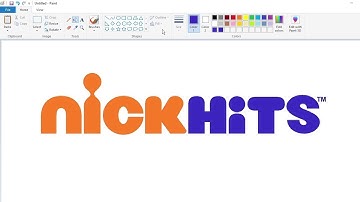 How to draw the NickHits logo using MS Paint | How to draw on your computer