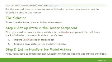 How to Handle React Button onClick Events to Show a Modal from a Different Component