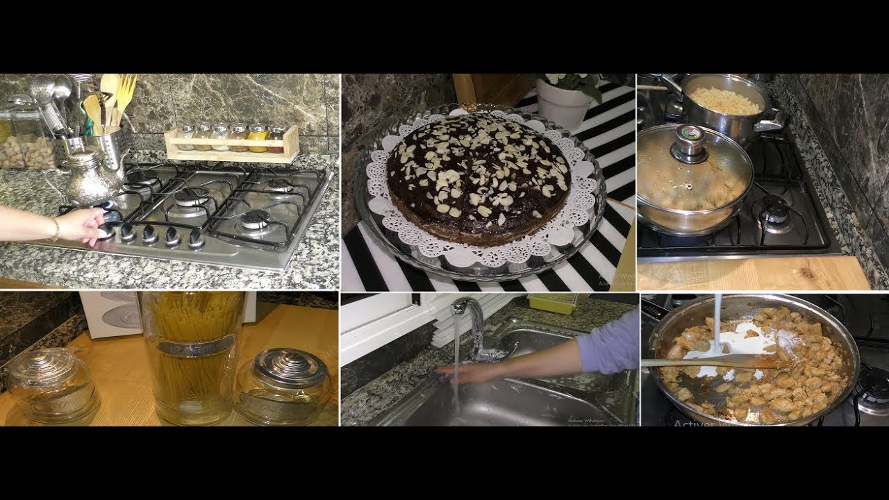 😍روتيني المسائي الكامل  في المطبخ بعد العمل/ شوفو شكون غيعيش معنا في البيت