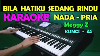 RINDU - Meggy Z | KARAOKE NADA PRIA