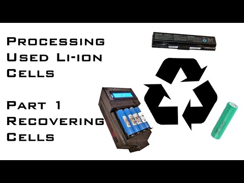 Processing Used Li-ion Cells - Part 1 - Recovering Cells