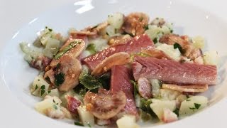 De Garde van Gert met Michaël Vrijmoed - Salade van aardpeer met gerookte paling