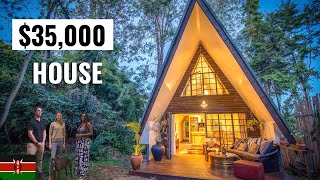 Couple built a stunning Aframe home in only 3 months! | Airbnb Tour |  Real estate in Kenya