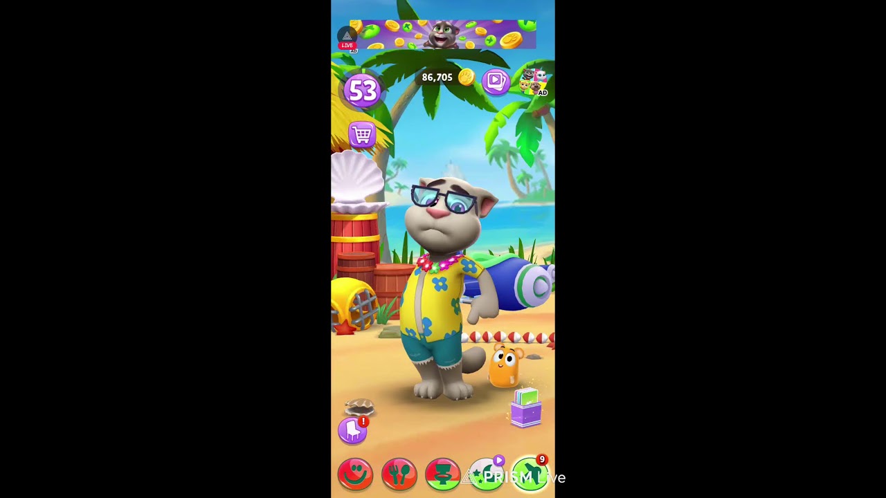 LIVE TALKING TOM  #Gaming #Shortvideo