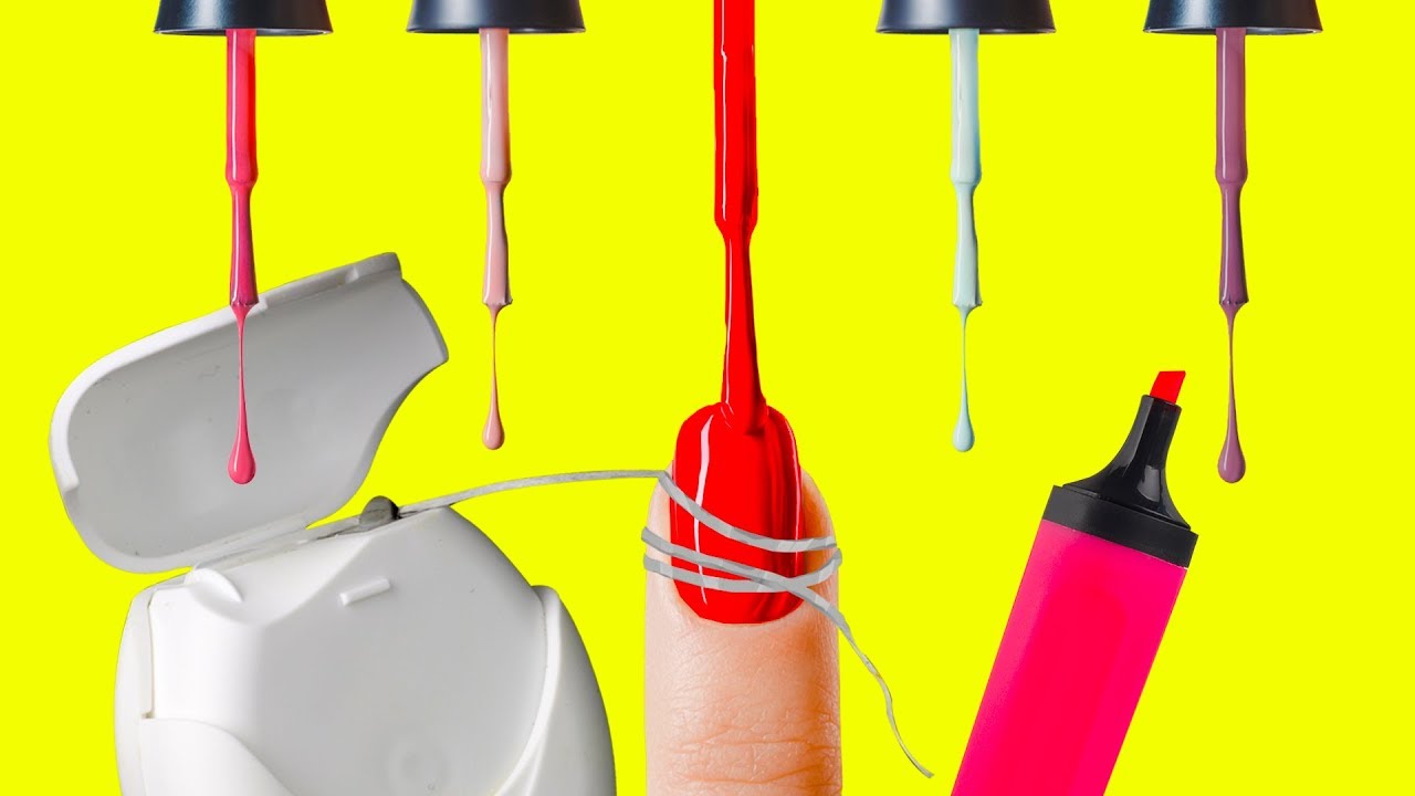 25 NAIL POLISH LIFE HACKS AND MANICURE IDEAS