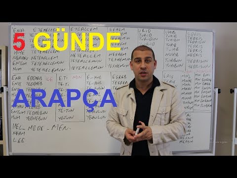 5 GÜNDE A2 ARAPÇA ÖĞRENİYORUM DERS 2