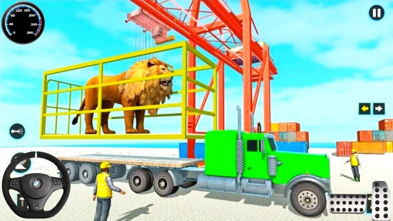 Loading Animal 419 auto animals transport game - animals loading simulator game - YouTube
