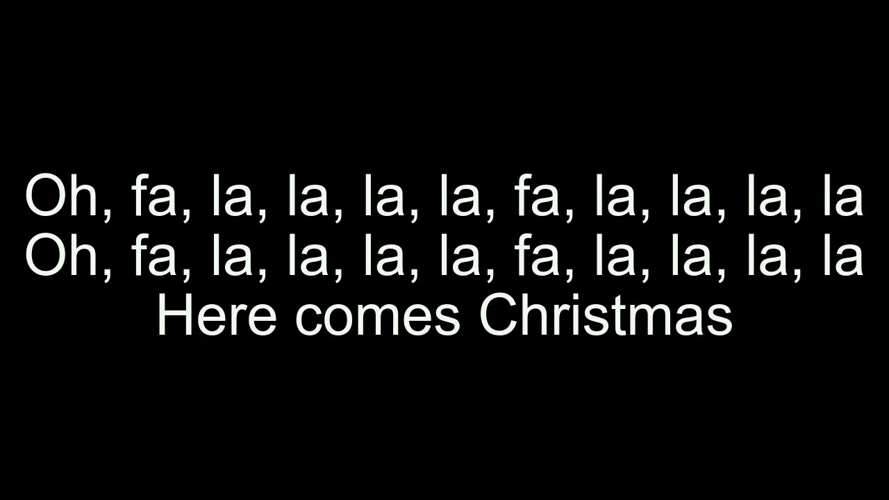 Here Comes Christmas Lyrics YouTube