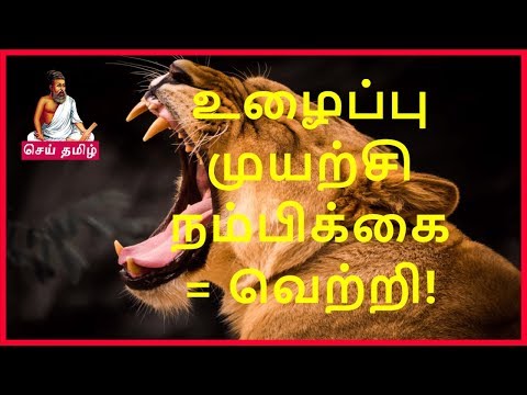 Motivation – உழைப்பு, முயற்சி, நம்பிக்கை இம்மூன்றும்தான் வெற்றியின் ரகசியம்