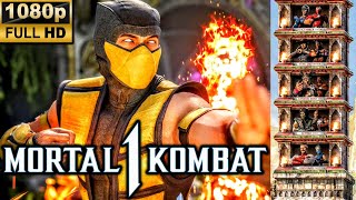 MK1 *SCORPION* UMK3 SKIN KLASSIC TOWER GAMEPLAY!! (SCORPION AS KAMEO) 1080p 60 FPS (MORTAL KOMBAT 1)