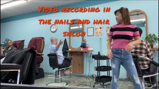 Video recording in the nails and hair salon May 10