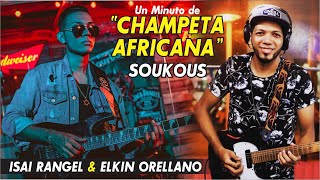 🎸Un Minuto de "CHAMPETA AFRICANA" con ISAI RANGEL & ELKIN ORELLANO 🔥  (Soukous Guitar) #Short