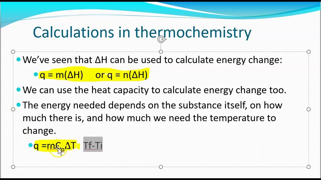 heat capacity problem solving