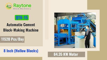 QT6-15 Automatic Cement Block Making, Paver Brick Forming Machine