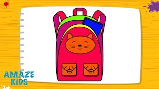 Как Нарисовать Школьный Рюкзак для Детей🎒 Рисунки Своими Руками. Уроки Рисования для Начинающих Как Нарисовать Школьный Рюкзак для Детей🎒 Рисунки Своими Руками. Уроки Рисования для Начинающих