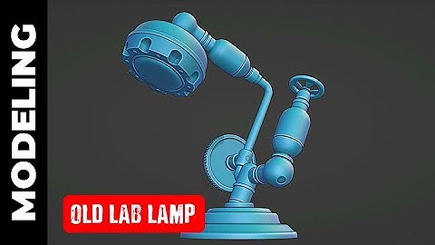 BLENDER: OLD LAB LAMP MODELING (PART 2)