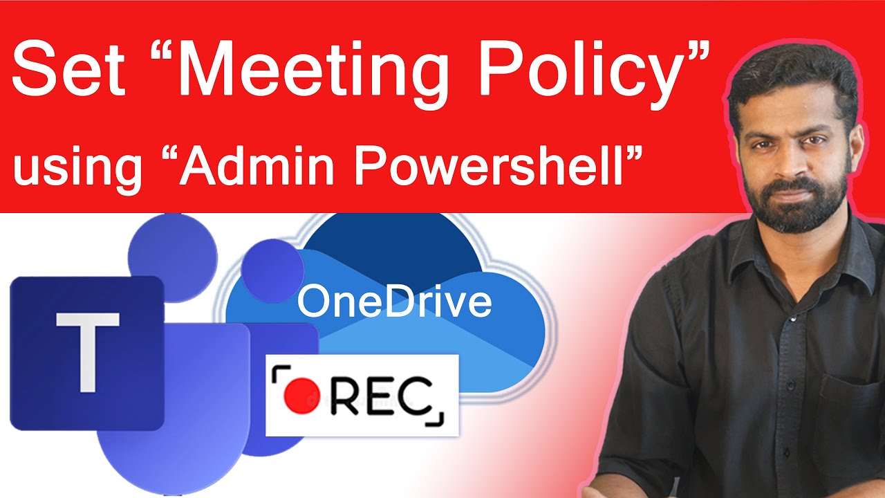 Set OneDrive for Business as Teams recording location Admin PowerShell to update Meeting