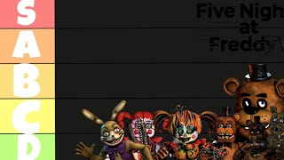 Ranking All FNAF Characters in a Tier List