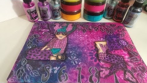 POCKET FOLDERS/STUFFED ENVELOPES & DYLUSIONS PAINTS TUTORIAL PT.1