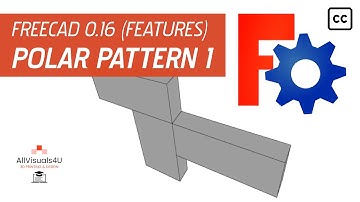 FreeCAD Tutorial - Feature - Polar Pattern 1 (Part Design Workbench)